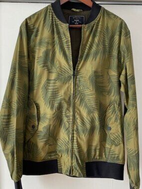 Scotch and Soda Large Khaki Palm Leaf Jacket green